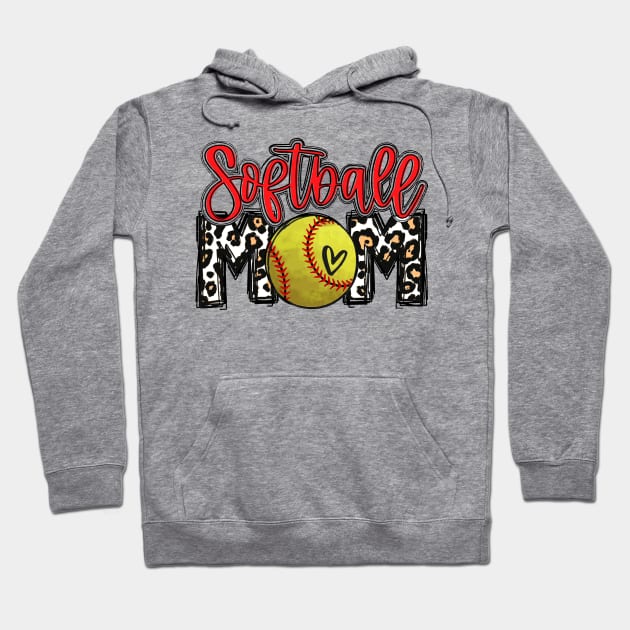 Softball Mom Leopard   Softball Mom Hoodie by Wonder man 